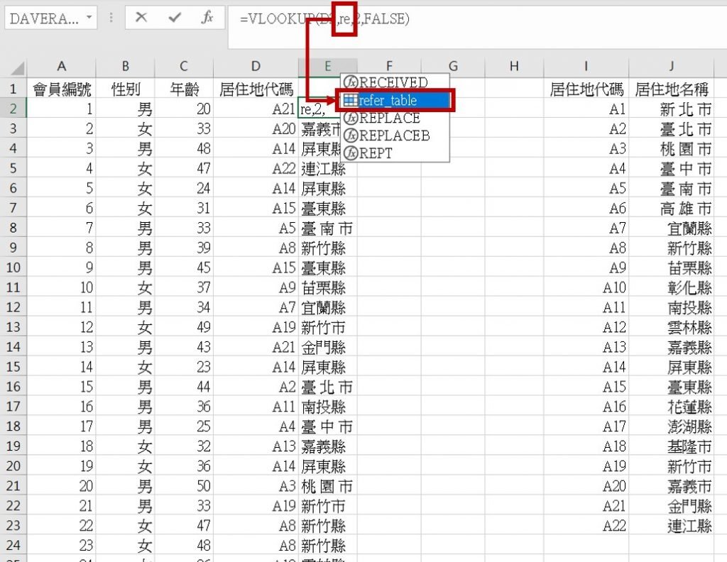 excel-名稱方塊-函數中使用